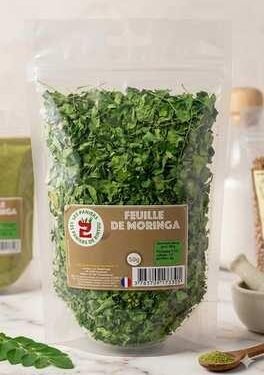 FEUILLE SÉCHÉE DE moringa